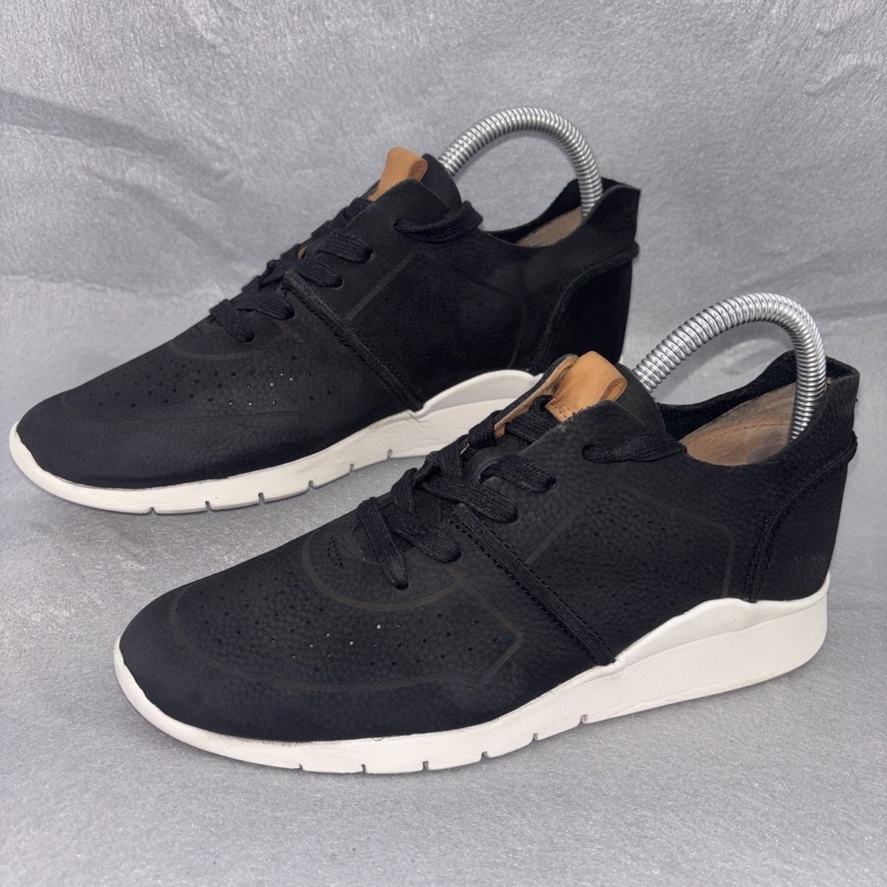 Kenneth Cole Gentle Souls Raina Lite Jogger Black Suede Leather Shoe Women's 8